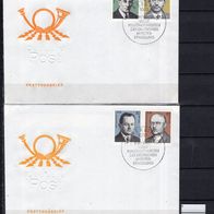 DDR 1981 Persönlichkeiten der deutschen Arbeiterbewegung (IX) MiNr. 2589 - 2592 FDC