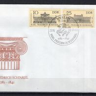 DDR 1981 200. Geburtstag von Karl Friedrich Schinkel MiNr. 2619 - 2620 FDC gestempelt