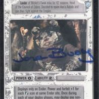 Star Wars CCG - Jane Busby (Chief Chirpa) - Autogramm / signed - Endor (EN)