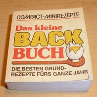 Büchlein: Das kleine Backbuch, Die besten Grundrezepte, Compact-Minirezepte