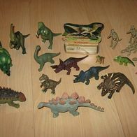 Konvolut Dinos Dinosaurier 18 stück + Mini-Puzzle Dino 40 Teile Spiegelburg top (0415