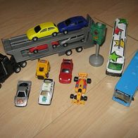 Konvolut: Autotransporter / Bus / Autos / Rennwagen (0415)