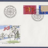 13) Schweiz FDC 1982 - MiNr. 1221-1222 - Europa CEPT 1982 - Historische Ereignisse (1