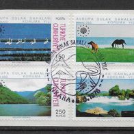 001) Türkei 1976 Natur Mi. Nr. 2391/94 kpl. Satz auf Papier gestempelt