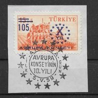 003) Türkei 1959 Mi. Nr. 1625 auf Papier gestempelt