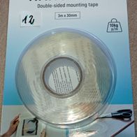 Nano Tape, doppelseitiges Klebeband 3m x 30mm klar