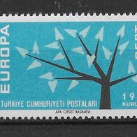 004) Türkei 1962 Europa/Cept Mi. Nr. 1845 postfrisch
