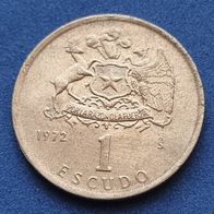 72(10) 1 Escudo (Chile) 1972 in ss-vz ............... von * * * Berlin-coins * * *