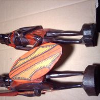 2 Afrikanische Holz-Figuren - Kenia