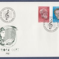 35) Schweiz FDC 1985 - MiNr. 1294-1295 - Europa CEPT - Europäisches Jahr der Musik