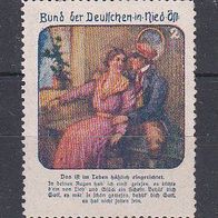 alte Reklamemarke - Bund der Deutschen in Niederösterreich - Das ist im Leben (0304)