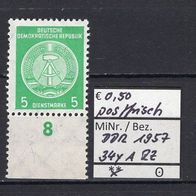 DDR 1957 Dienstmarken für Verwaltungspost B MiNr. 34 y A UR RZ postfrisch -1