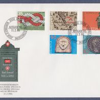 39) Schweiz FDC 1986 - MiNr. 1308-1312 - Jahresereignisse 1986