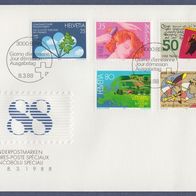 54) Schweiz FDC 1988 - MiNr. 1364-1368 - Jahresereignisse 1988