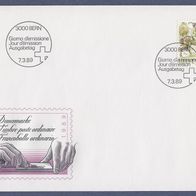 66) Schweiz FDC 1989 - MiNr. 1390 - Postbeförderung (2)