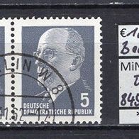 DDR 1961 Freimarke: Staatsratsvorsitzender W. Ulbricht Paar MiNr. 845 Xx IA 2 gest