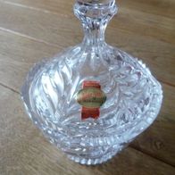 Kristallschale, Gebäckschale, Keksdose, Servierschale, Anna Hütte Bleikristall