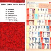 Album Nr.38 rot - Asien - Singapur bis Vietnam o