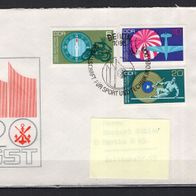 DDR 1972 20 Jahre Gesellschaft für Sport und Technik MiNr. 1773 - 1775 FDC gelaufen
