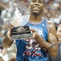 Basketball: Magic Johnson - orig. sign. Grossfoto