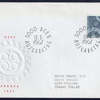 84) Schweiz FDC 1967 - MiNr. 850 - Europa CEPT 1967