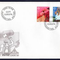 89) Schweiz FDC 1981 - MiNr. 1197-1198 - Europa CEPT 1981 - Folklore (2)