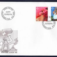 90) Schweiz FDC 1981 - MiNr. 1197-1198 - Europa CEPT 1981 - Folklore (3)