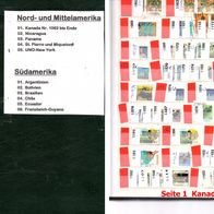 Album Nr.40 dunkelgrün - Nord, Mittel- und Südamerika o