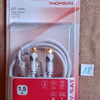 Thomson SAT Kabel 1,5m weiss