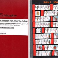 Sonderangebot - Album Nr.41 rot - Nord-und Mittelamerika / USA bis Kanada o red