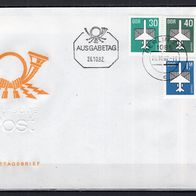 DDR 1982 Flugpostmarken (I) MiNr. 2751 - 2753 FDC gestempelt -1