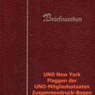 Album Nr.45 dunkelrot - Vereinte Nationen - UNO New York Flaggen * * #/2