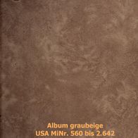 Album Nr.46 graubeige - Vereinigte Staaten- USA MiNr. 560 bis 2642 o