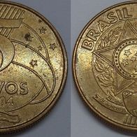 Brasilien 25 Centavos 2004 ## Be3