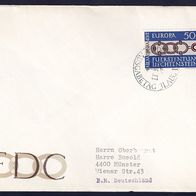 6) Liechtenstein FDC 1965 - MiNr. 454 - Europa CEPT 1965