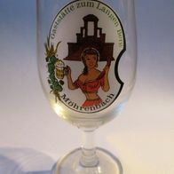 Bierglas Pilsglas bauchig, Möhrenbach Gaststätte zum Langen Berg (10)