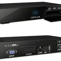 Lenu2s L1c DVB-C HD-Kabelreceiver mit Fernbedienung, Scartkabel und HTMI Kabel