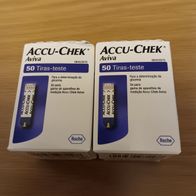 2x Accu-Chek Aviva Teststreifen, 100 Stück, MHD 2025-12-31