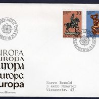 31) Liechtenstein FDC 1974 - MiNr. 600-601 - Europa CEPT 1974