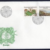 42) Liechtenstein FDC 1977 - MiNr. 667-668 - Europa CEPT 1977 - Landschaften (2)