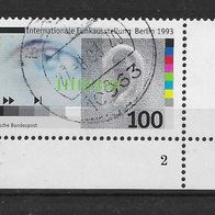 BRD/Bund 1993 Funkausstellung Mi. Nr. 1690 Ecke mit Formnummer 2 gestempelt