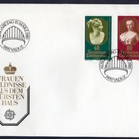 53) Liechtenstein FDC 1980 - MiNr. 741-742 - Europa CEPT - Frauenbildnisse (1)