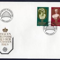 54) Liechtenstein FDC 1980 - MiNr. 741-742 - Europa CEPT - Frauenbildnisse (2)