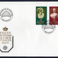 55) Liechtenstein FDC 1980 - MiNr. 741-742 - Europa CEPT - Frauenbildnisse (3)