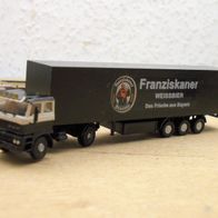 DAF 2800 ´74, Koffer-Sz., schwarz, Franziskaner, gesupert, Ep4, Gabor / Herpa, Spur N