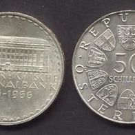 Österreich 50 Schilling 150 Jahre Nationalbank1966