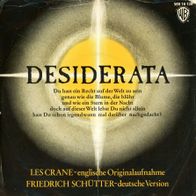 7 Vinyl Les Crane / Friedrich Schütter - Desiderata