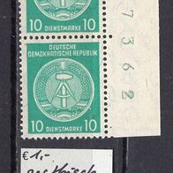 DDR 1958 Dienstmarken für Verwaltungspost B Paar MiNr. 35 y B Y postfrisch BN 17362