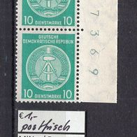 DDR 1958 Dienstmarken für Verwaltungspost B Paar MiNr. 35 y B Y postfrisch BN 17369