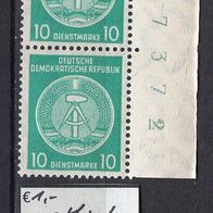 DDR 1958 Dienstmarken für Verwaltungspost B Paar MiNr. 35 y B Y postfrisch BN 17372